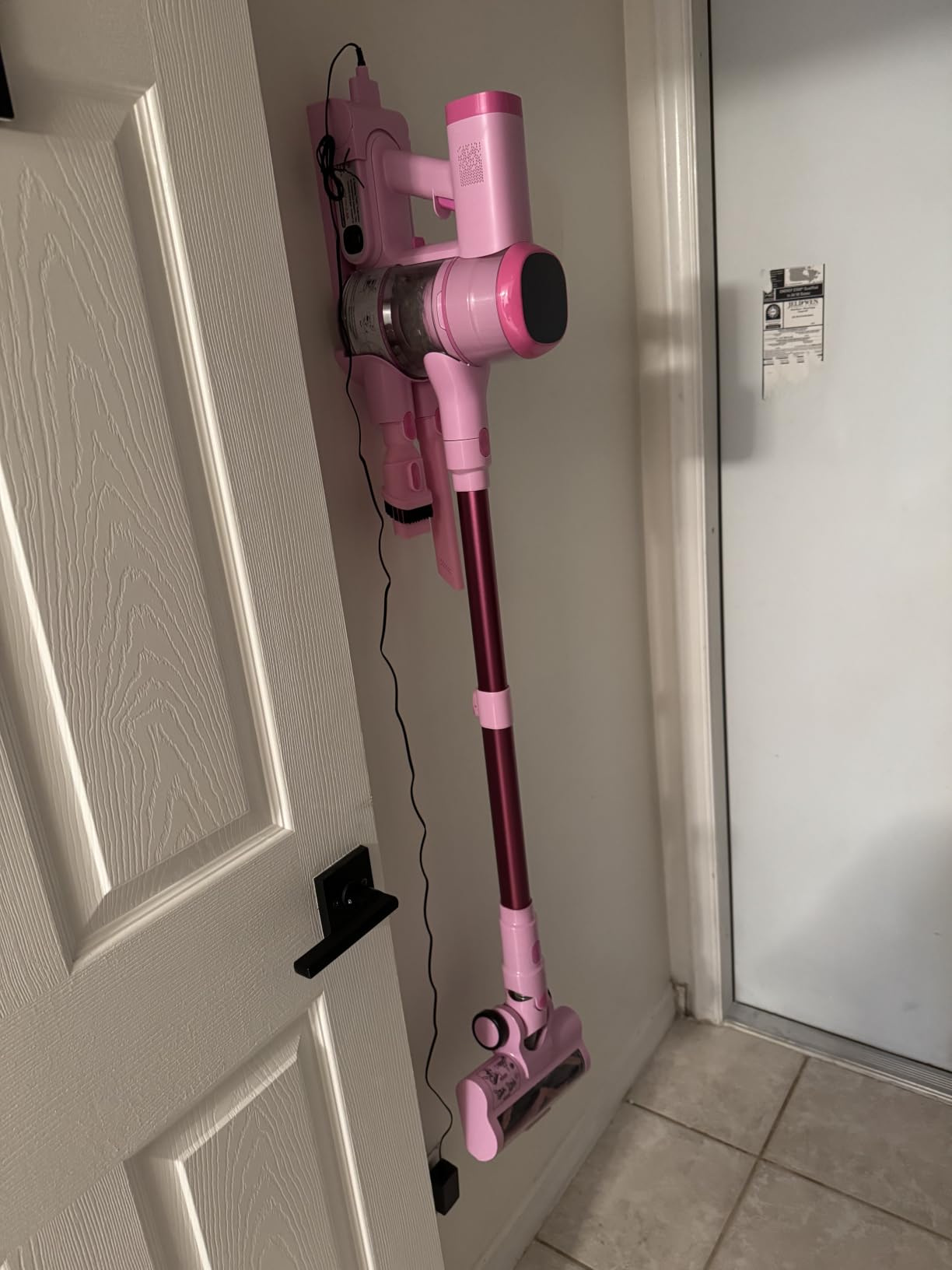 Tikom V500 Cordless Vacuum Cleaner for Home, 40000Pa/450W Stick Vacuum with LED Touch Screen, Charging Wall Dock, Anti-Tangle, Lightweight Handheld Vacuum for Pet Hair, Hard Floor, Carpet customer photo 1