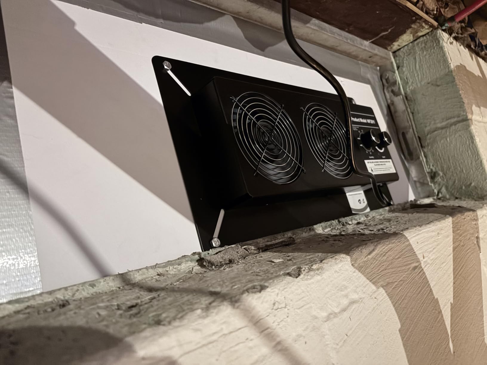 240 CFM Crawlspace Vent Fan, Crawl Space Fan Vent (Air Out) 3-year warranty | With Thermostat, Humidistat, For Moisture Reduction, Radon Mitigation, Freeze Protection, Ideal for Basement, Attic customer photo 2