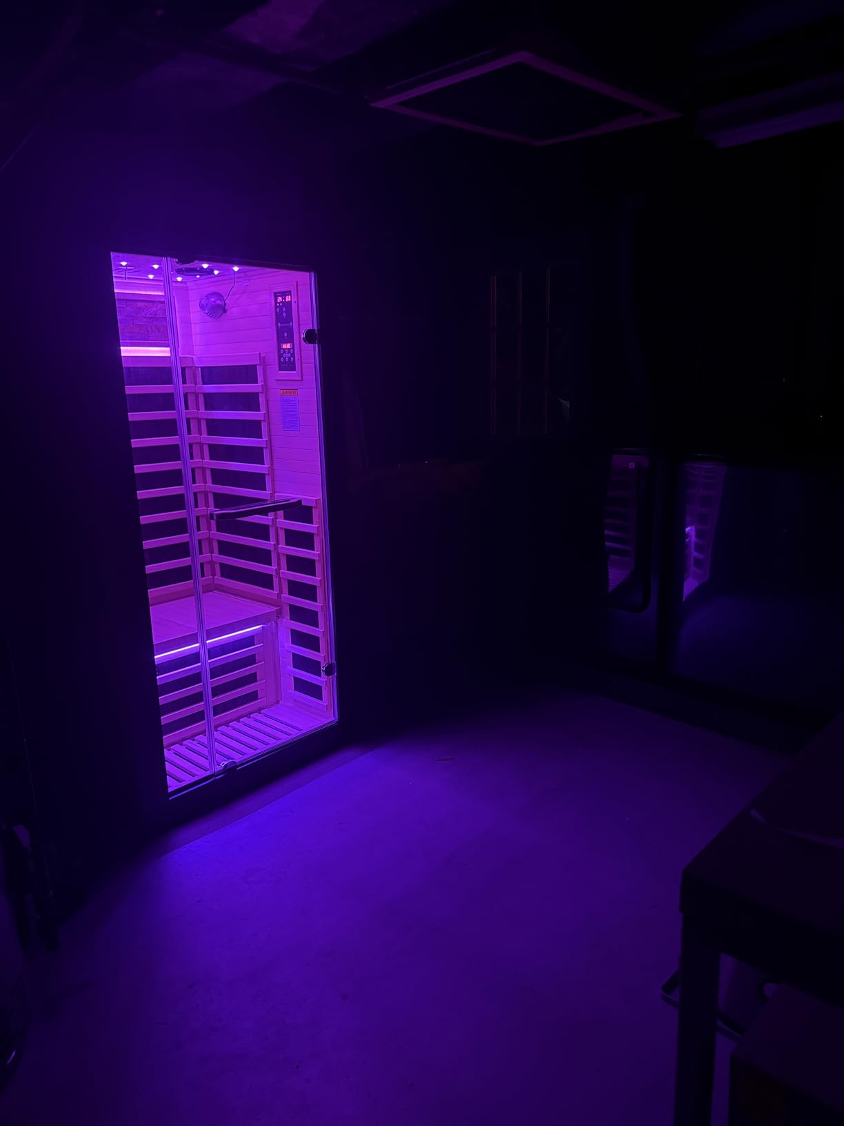 OUTEXER Traditional Steam Sauna Home Spa Room for 2-3 Person Steam Wet Indoor Saunas with 240V 3KW Heater,Sauna Stone, Water Bucket, Ladle, LED Lights customer photo 2