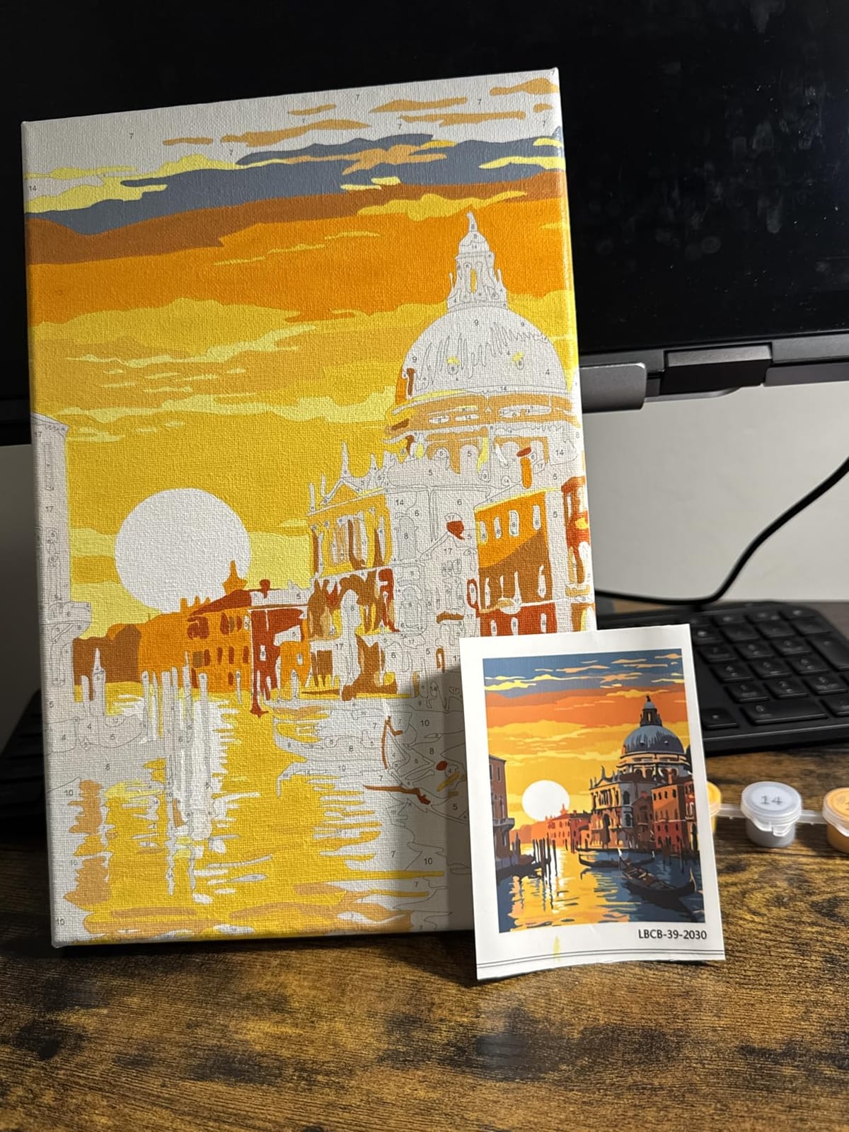 4 Pack Framed Paint by Numbers Kit for Adults with Wooden Easel, National Parks Easy Paint by Numbers with Frame for Beginners, Adult Paint by Number Kits Framed Canvas for Home Decor Gift 8x12 Inch customer photo 2