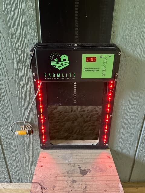 FarmLite Automatic Chicken Coop Door Opener, Non-Battery Powered Automatic Chicken Door with Timer and Light Sensor, USA Brand customer photo 1