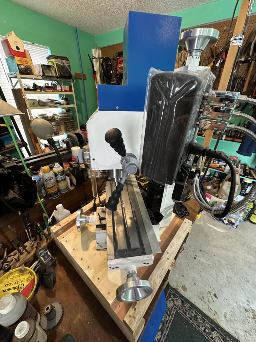MechMaxx 6'x20' Benchtop Mill Drill Machine, Variable Speed, R8 Spindle, 1 HP 110V, Compact Milling Drilling Tool for Garage Shop, DIY Metalworking without Stand, Model VM18L customer photo 1