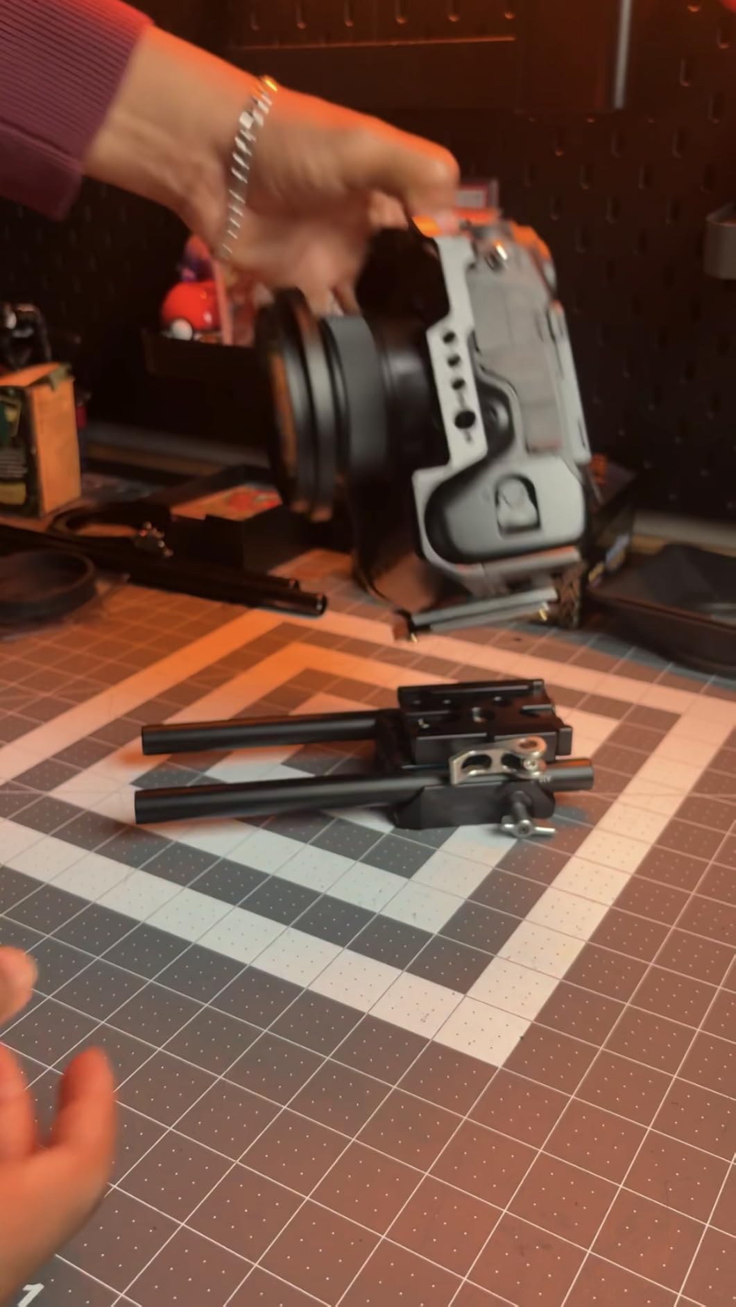 Universal Quick Release Mount Plate Kit for Arca, Clamp & Plate | Built in Clamp and Plate, with 1/4-20 & 3/8-16 Threaded Holes customer photo 1