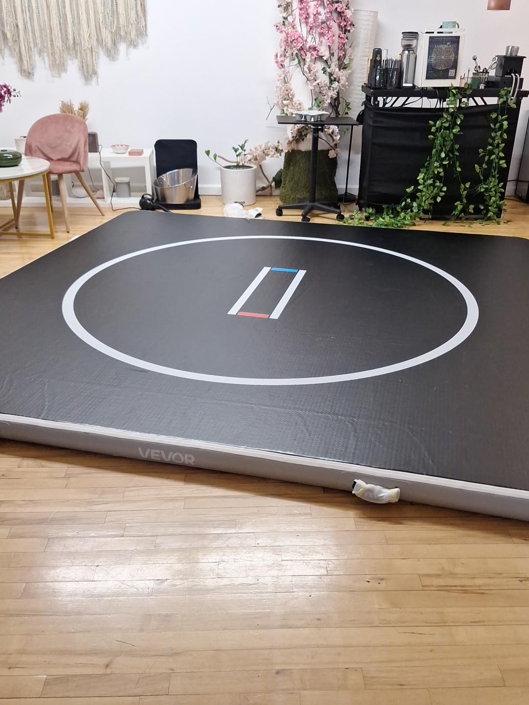 VEVOR Wrestling Mat, Martial Arts Thick Mat for Home Gym Exercise, PVC or Inflatable Training Mats with Circles customer photo 1