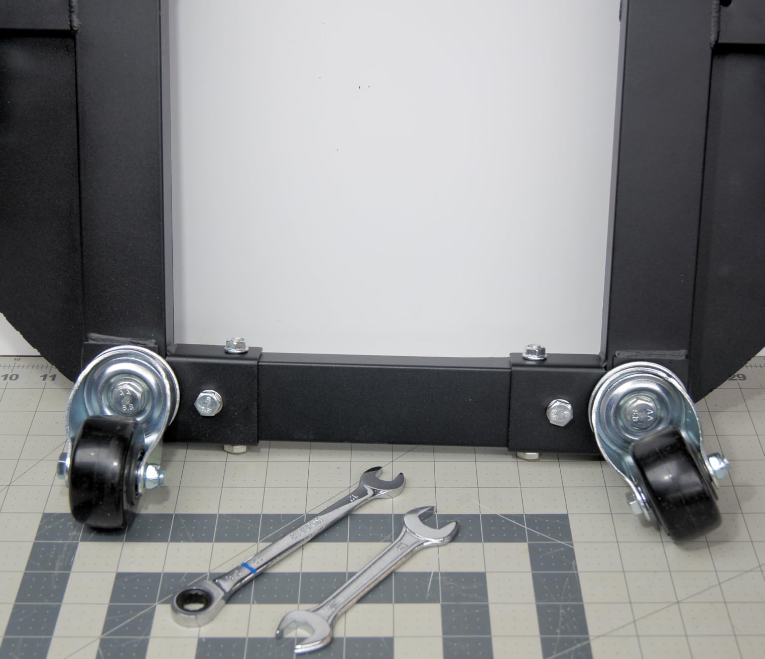 KEDSUM 55 Gallon Drum Dolly, Anti-Tip 6-Wheel Barrel Dolly, 2000 Pound | Large Panel for Versatile Use in 20-55 Gal Drums & Barrel, Steel Dollies with Dual Brake for Garages Warehouse Workshop customer photo 1