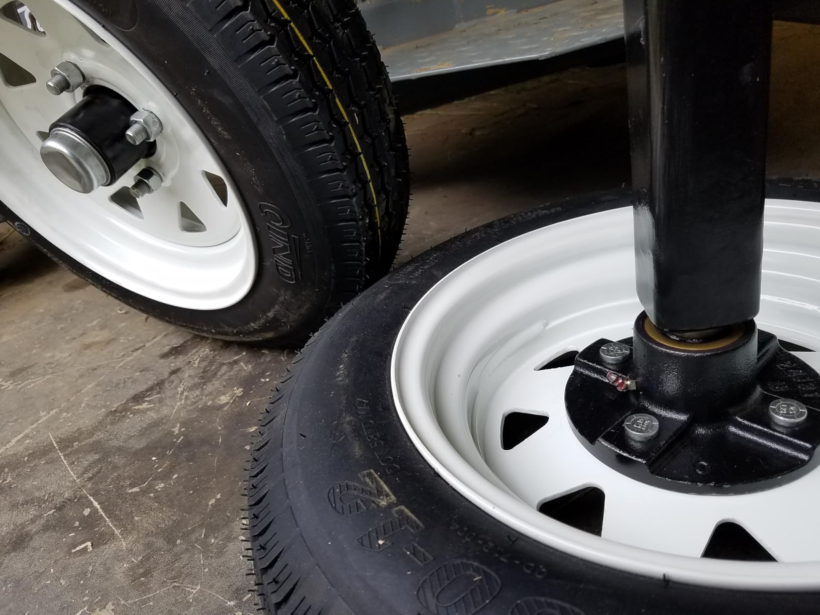ST205/75D15 Trailer Tires with 15 in Rims, 5 Lug on 4.5 in, Load Range C, 6PR | ST205/75D15, 5 Lug on 4.5 Inch, DOT Approved, Pre-Assembled, Ready to Install Trailer Tire Rim Assembly customer photo 2