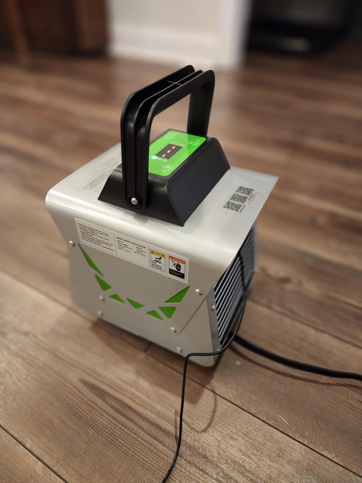 Greenhouse Heater 1500W with APP Remote Control, Greenhouse Heater With Thermostat, Portable Outdoor Heater for Plants Vegetables Flowers, Smart Electric Safe Heater for Green house, Grow Tents, Garage customer photo 2
