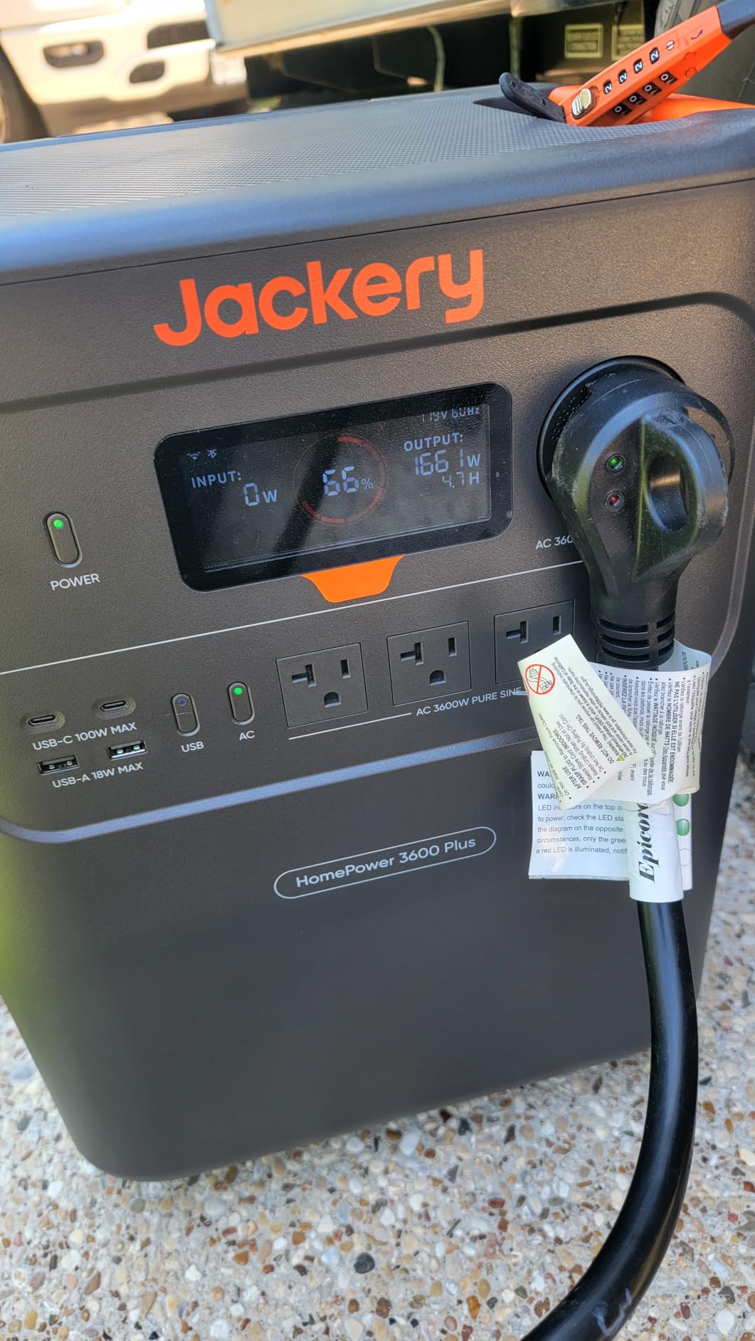 Jackery HomePower 3600 Plus Portable Power Station, 3600W AC Output, 3584Wh LFP Solar Generator, Expandable up to 21kWh, Essential Home Backup for Home Use, Emergencies, RV (Solar Panel Optional) customer photo 2