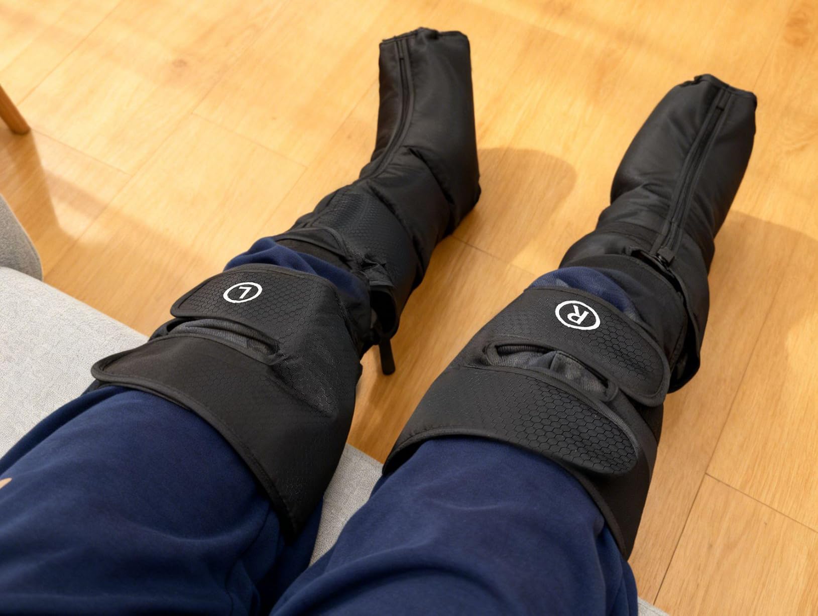 Leg Massager with Heat, Compression Boots for Circulation and Pain Relief | 3 Heat, 6 Intensities, 6 Modes, Pressure Sensor, Gift for Friends&Families customer photo 1