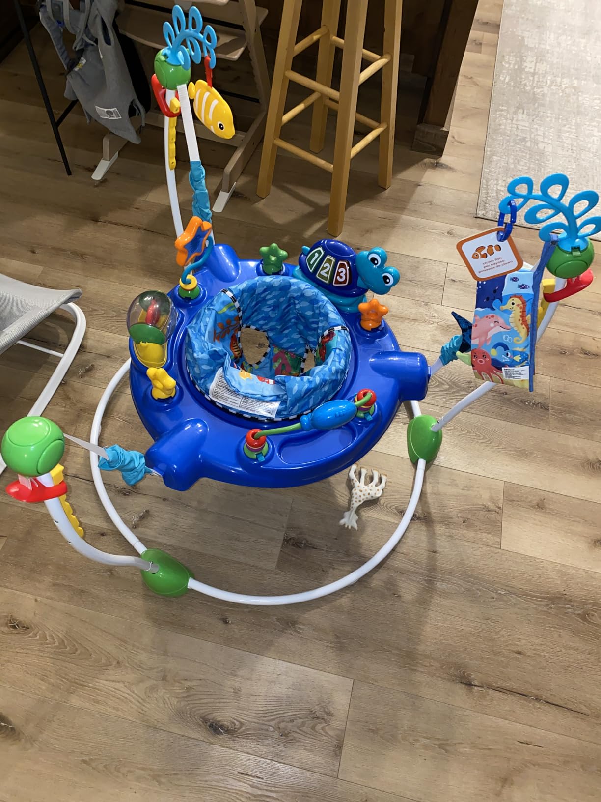Baby Einstein Farm Explorers Jump & Learn Barnyard 2-in-1 Baby Jumper Activity Center with Interactive Toys, Music, Lights, & Sounds, Ages 6-12 Months customer photo 1