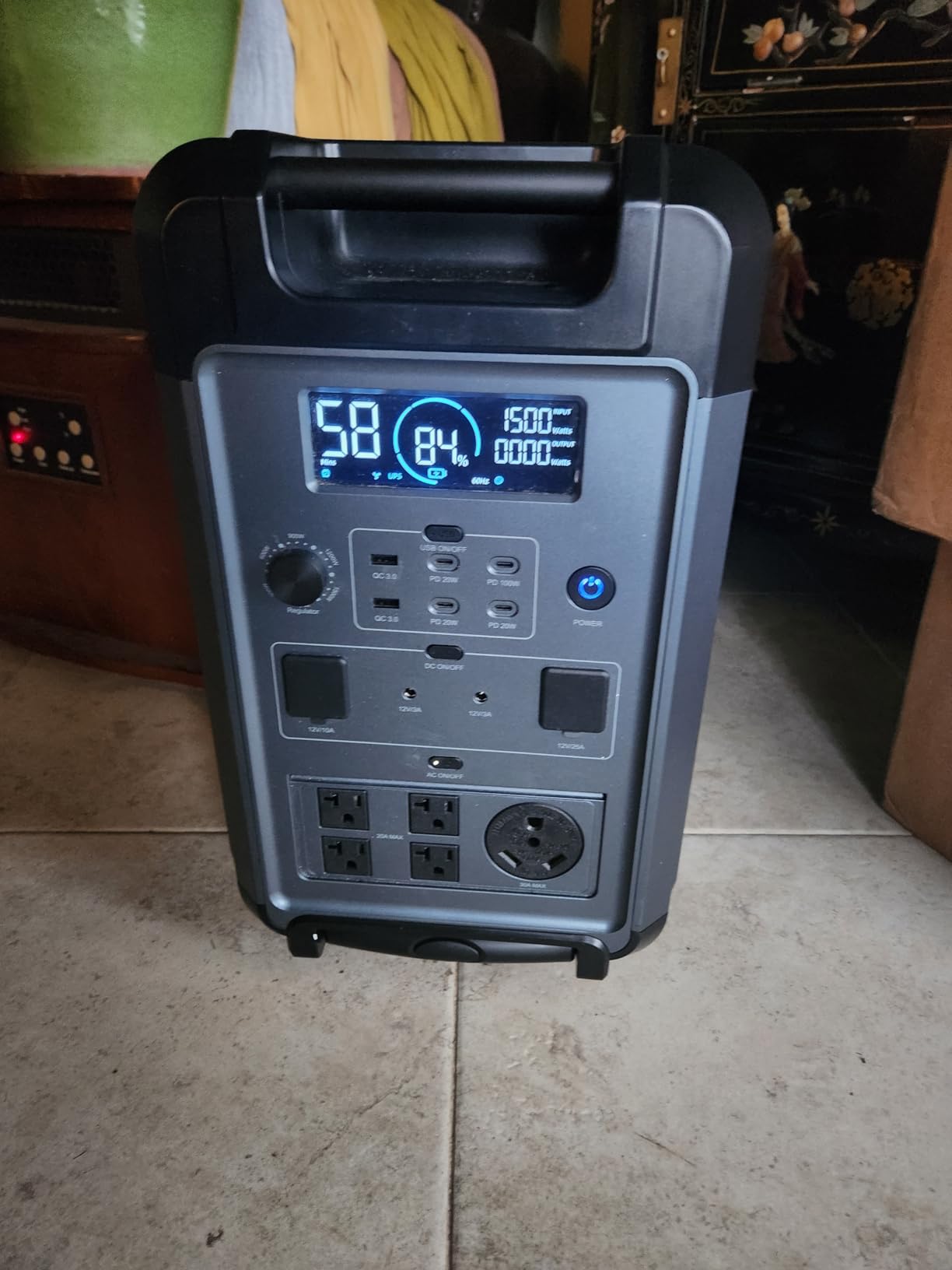 ABOK Ark3600 Portable Power Station with 400W Solar Panel, 2000W Solar Input | 3840Wh LiFePO4 Battery, Expandable to 11520Wh, 15 Outlets, 3600W Solar Generator for Home Backup, Hurricane, Camping, RV customer photo 1