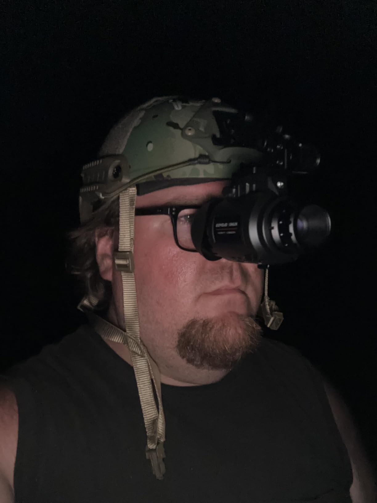 GOYOJO GNG2K Night Vision Monocular - 2K / 60Hz Refresh Digital Night Vision Goggles, Helmet Mountable, Stealth Infrared 940nm NVG with 0.0001 Lux Sensor, 4 Color Modes for Tactical/Hunting/Camping customer photo 1