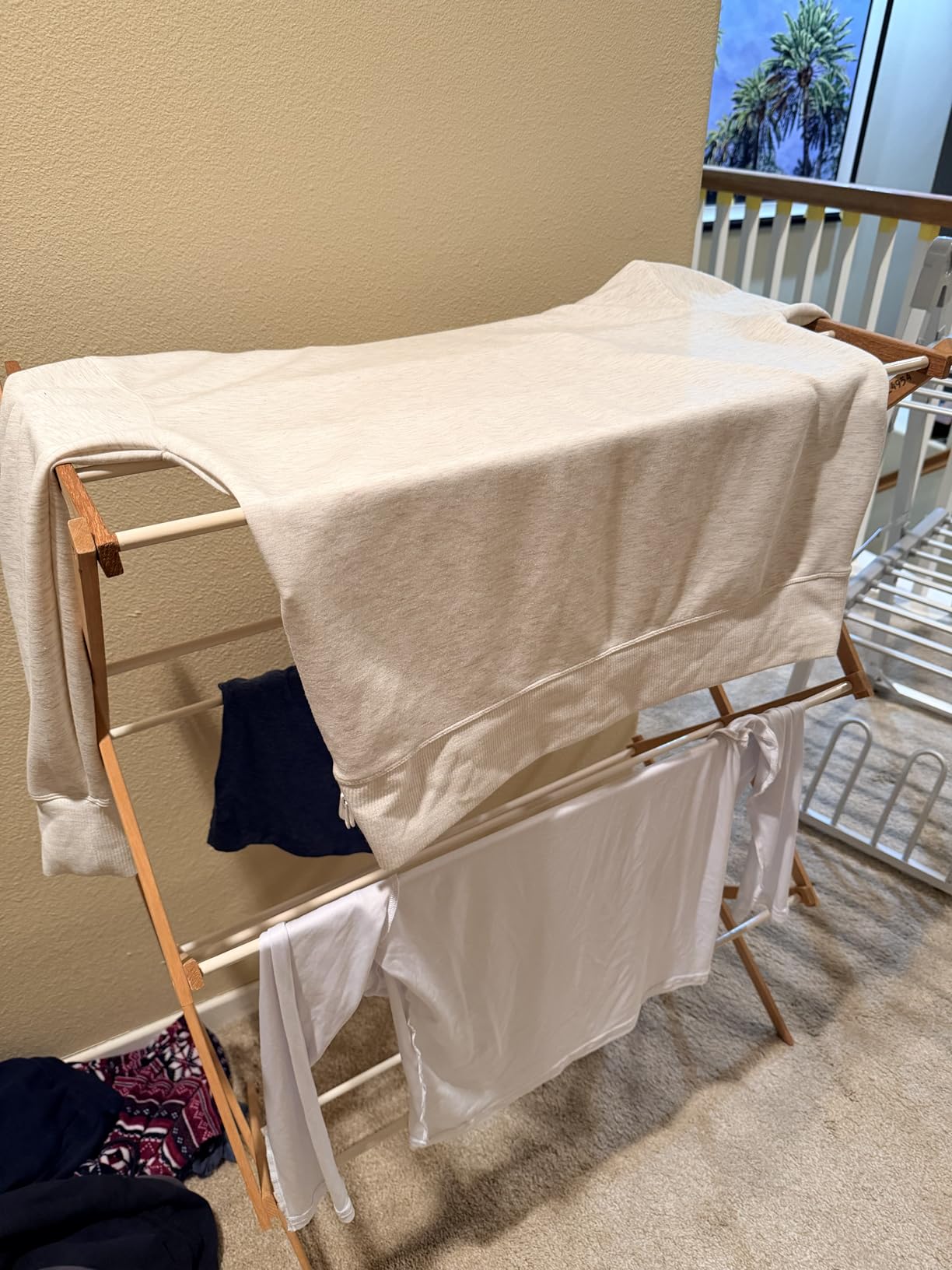 Heating Clothes Drying Rack Foldable Shoes Socks Silvery Gray | indoor clothes drying rack foldable dryer racks for laundry drying indoor clothing racks for drying clothes horse customer photo 2
