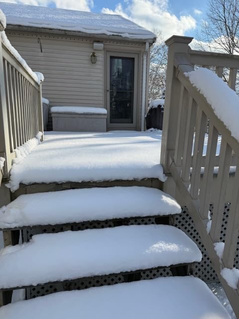 DEGGE Electric Cordless Snow Shovel, 2X 3.0Ah/ 21V/ 12-Inch Battery, Snow Blower with Directional Plate & Adjustable Front Handle for Driveway Sidewalk, Steps, Patio (Charger Included) customer photo 1
