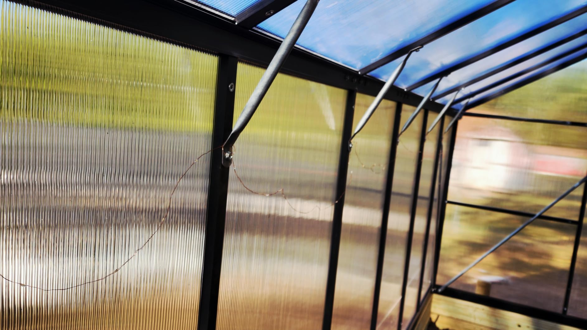 12x12 FT T-Shape Greenhouses, Polycarbonate Green House with UV Protection customer photo 1