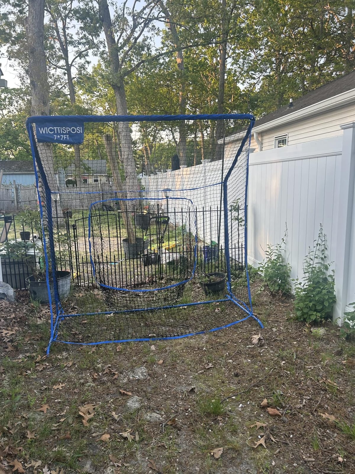 Baseball Softball Net with Blocking System, Batting Cage Practice Net | All-Around Ball Containment, Heavy-Duty Pre-Assembled Metal Frame, 7-Ply Tear Resistant Net, for Backyard Hitting & Pitching customer photo 1