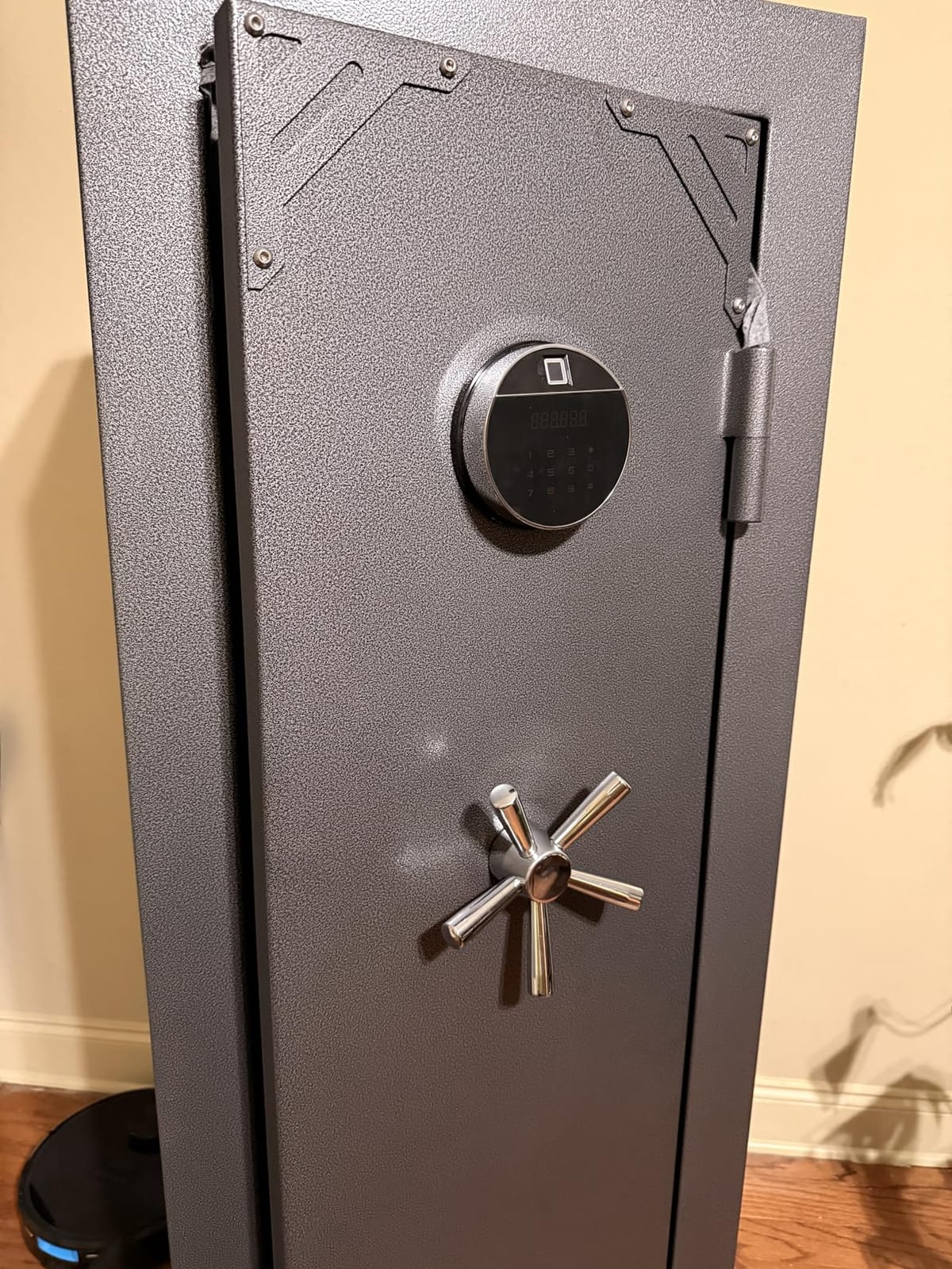 KAER Fireproof 20 Gun Safe 1400°F / 45 Minutes Biometric Gun Safe for Rifles and Pistols Rifle Safe Gun Cabinet Quick Access Gun Safes with Adjustable Shelf and Gun Rack (Gray) customer photo 2