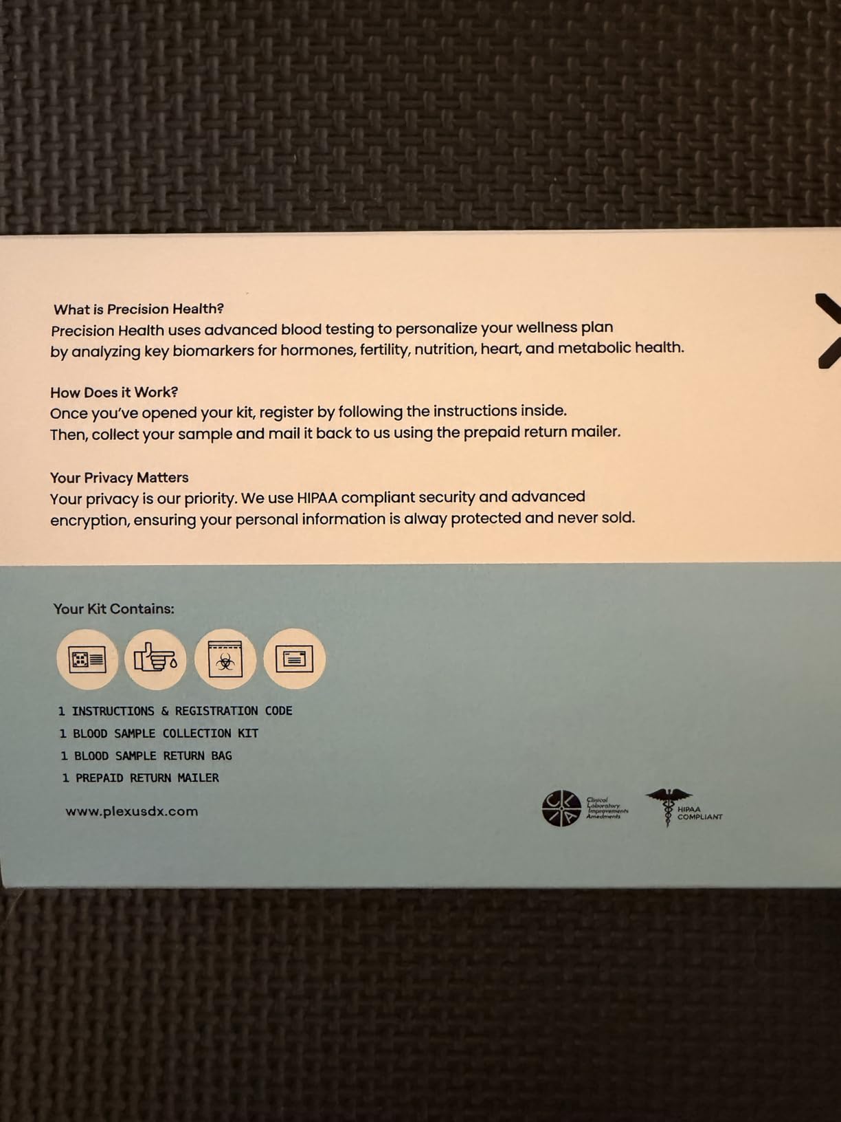 PlexusDx A1C Home Test Kit and Cholesterol Testing Kit customer photo 2