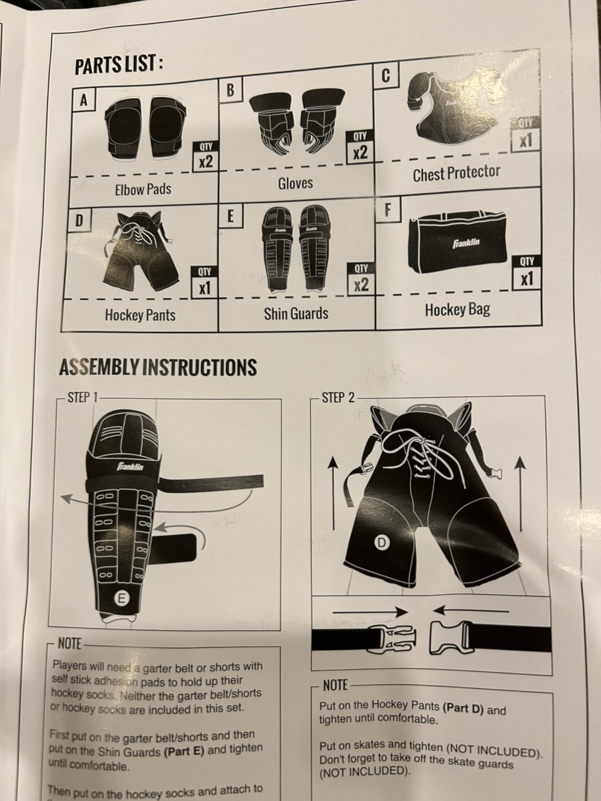 Franklin Sports Pursuit Ice Hockey Youth Pads + Gear Set - Complete Protective Equipment Set for Kids customer photo 1