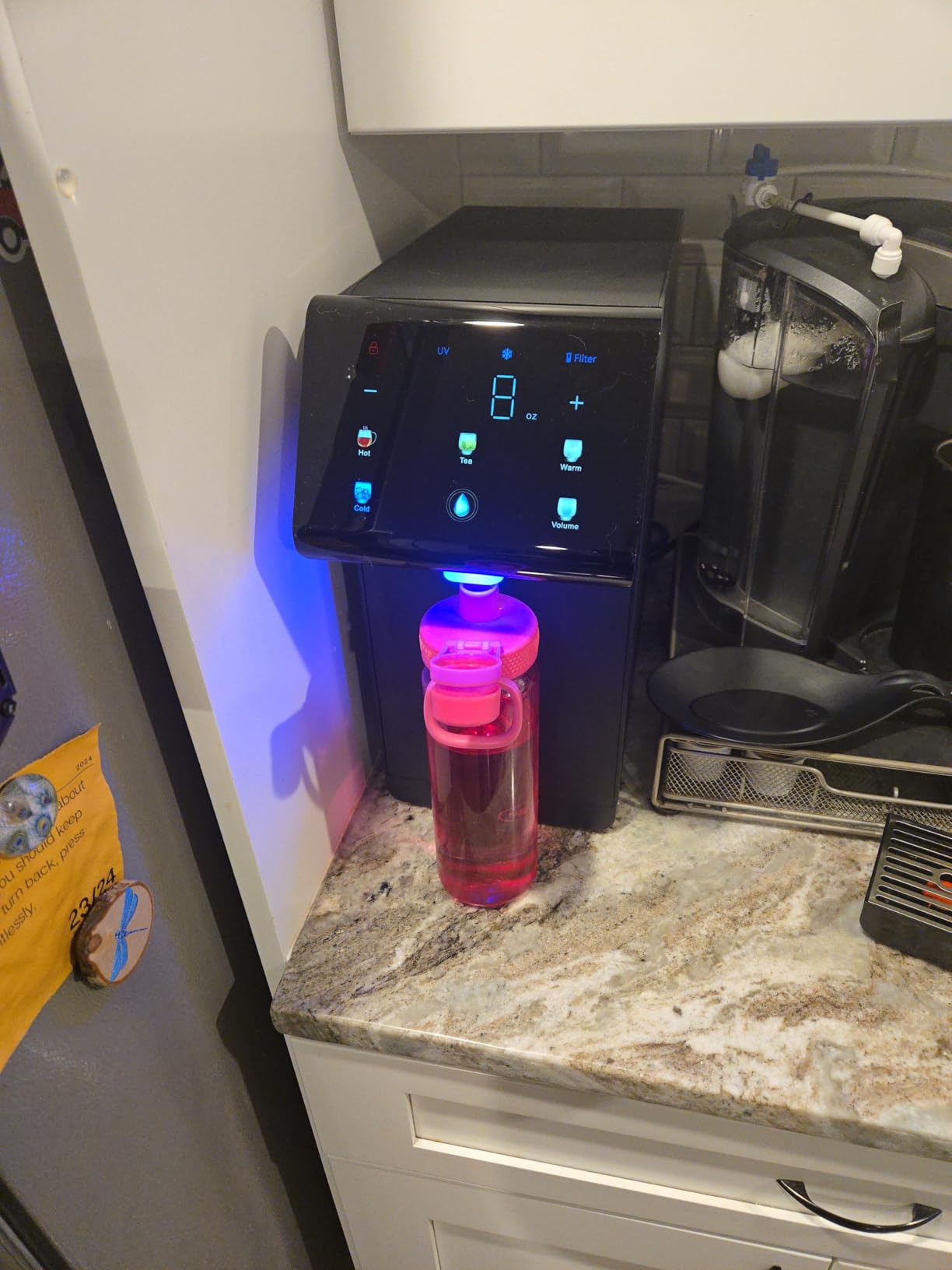 Ultra Instant Hot & Cold Water Dispenser - WQA Certified, Bottleless Water Dispenser Countertop, Quiet Multi-Stage Filtration + UV Sterilization - Black customer photo 2