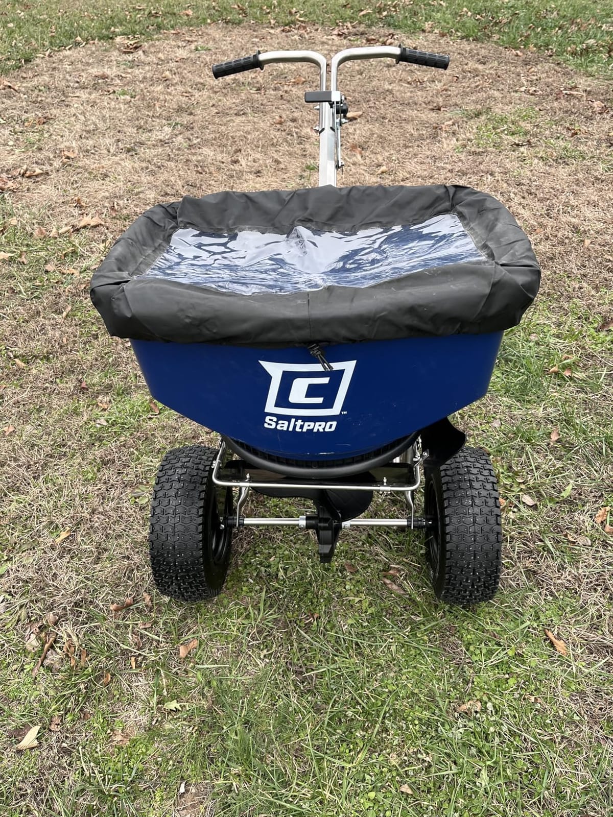 Chapin 88800B Spreader, Rock Salt, Ice Melt, Contractor, SaltPro, Walk Behind, Spiked Auger, Adjustable Baffles, 12