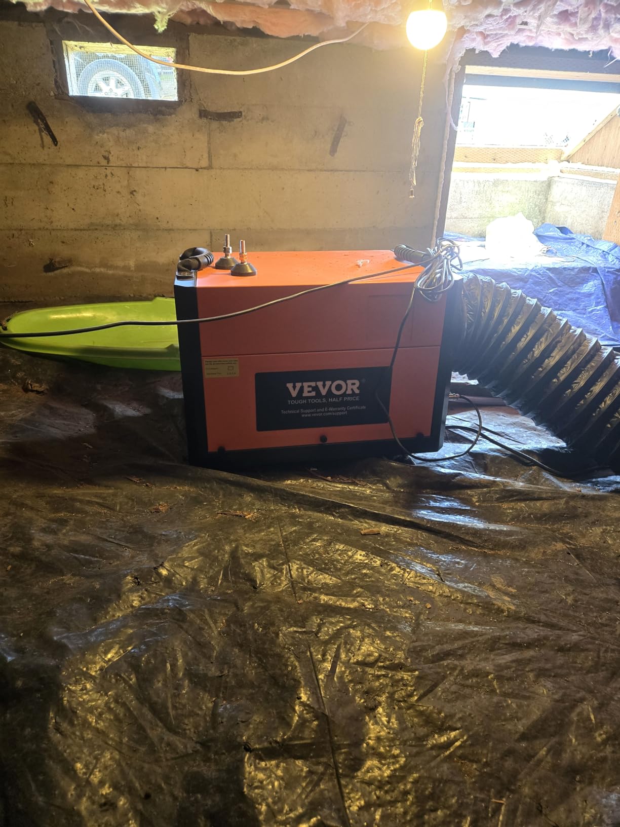 VEVOR 125 Pints Commercial Dehumidifier, with Drain Hose for Crawl Space customer photo 2