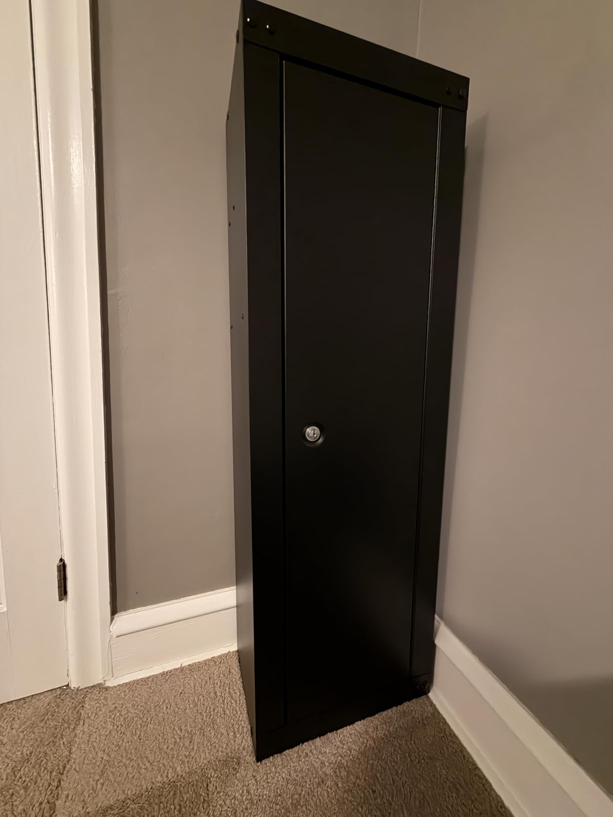 Goplus 8 Gun Safe, Fireproof Large Gun Safes for Rifles and Pistols w/Storage Shelf, Gun Racks, Door Lock & 2 Keys, Quick Access Long Gun Cabinet for Home Rifle & Shotguns, 17