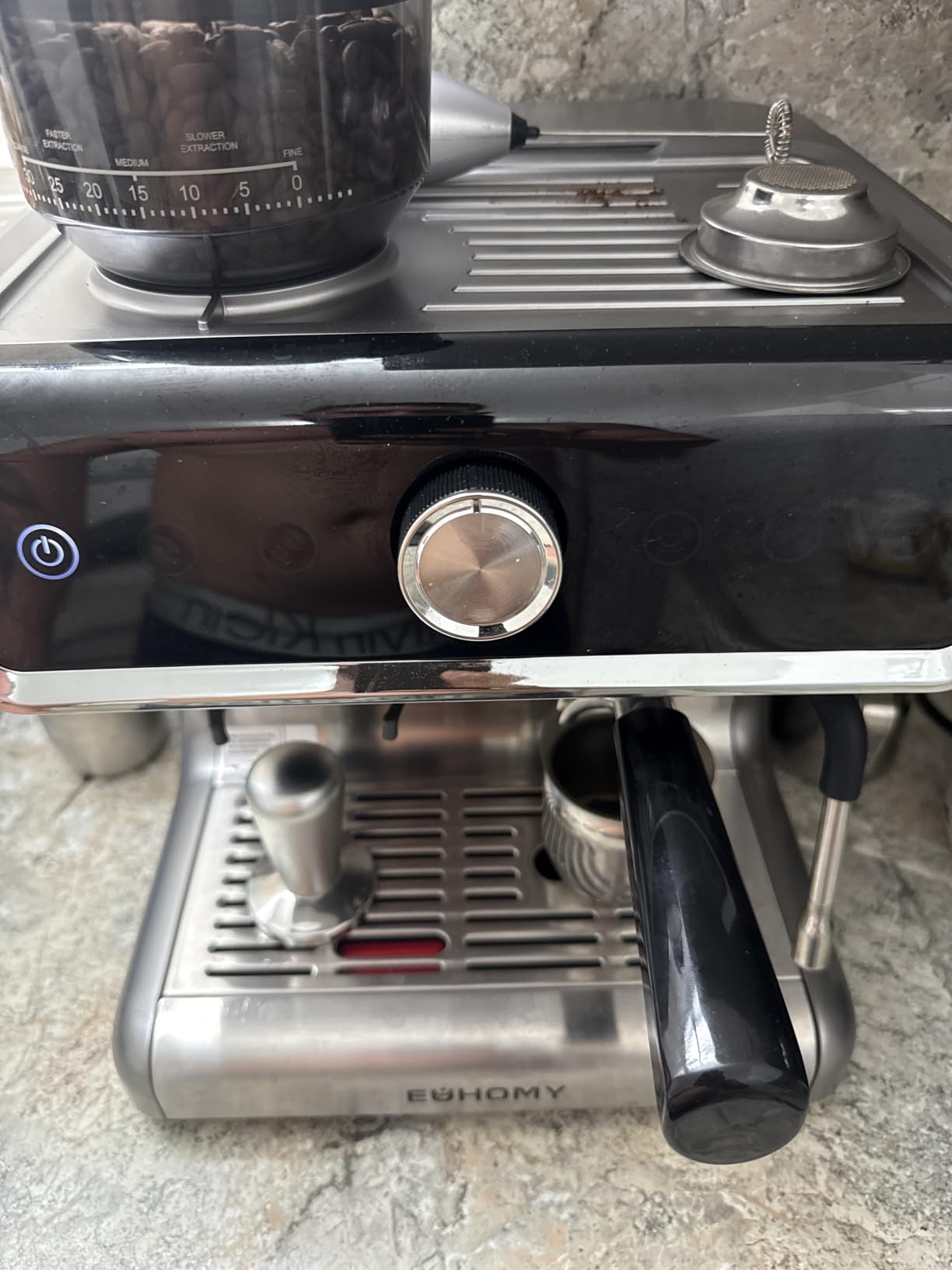 EUHOMY Espresso Machine with Grinder, 20 Bar Professional Espresso Coffee Maker for Home customer photo 2
