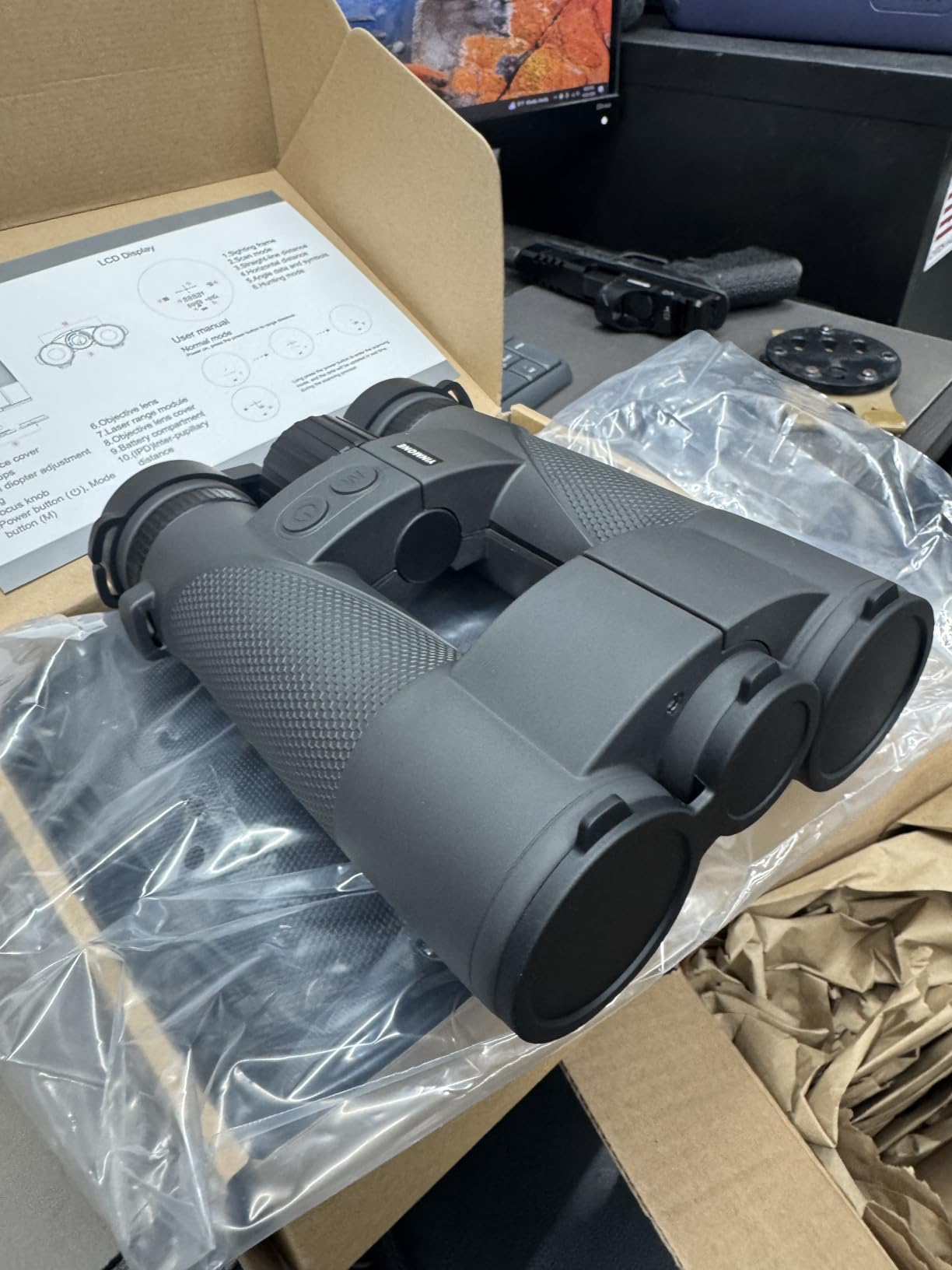 10x42 Laser Rangefinder Binoculars for Hunting Range Finder 2500Yds | Fast 0.15s Speed Distance Measurement BAK4 Prism IPX7 Waterproof HD Optics Shooting Golf Outdoor Gear Night Vision Gadgets customer photo 1