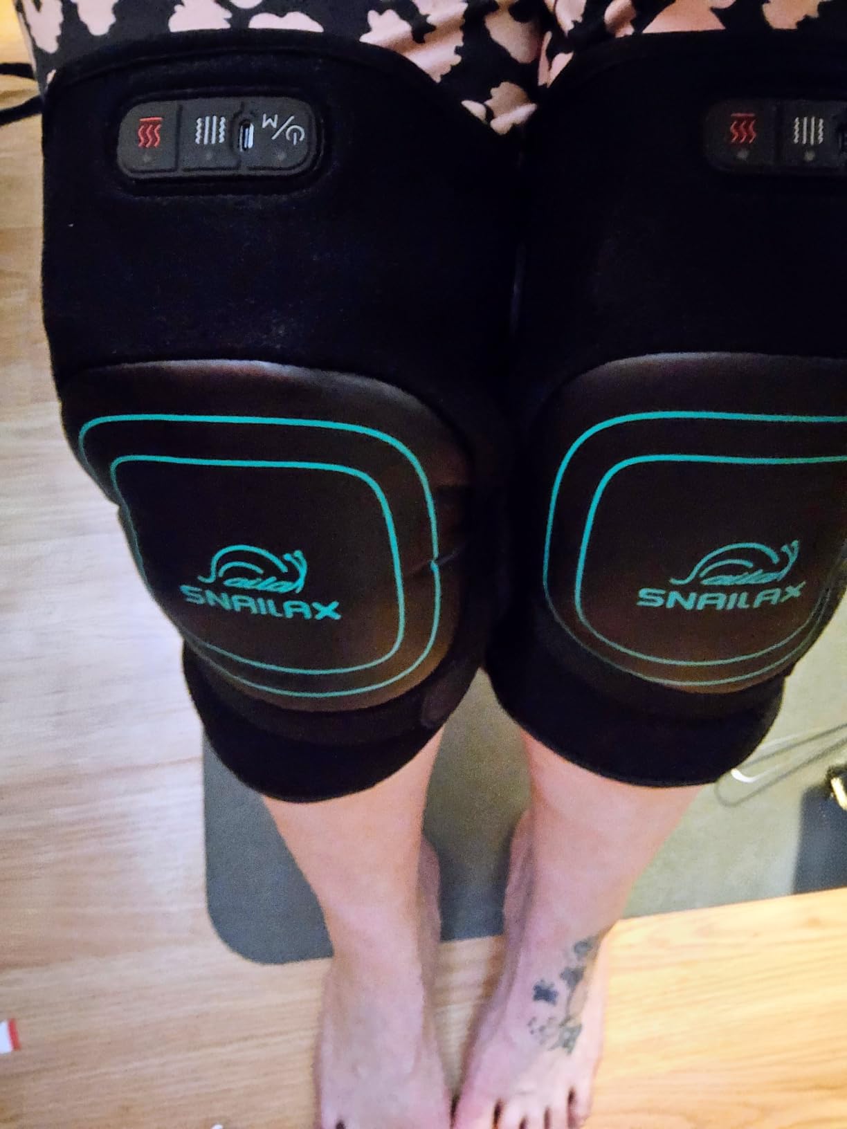 Snailax Cordless Knee Massager with Heat, Red Light & Vibration Knee Wrap customer photo 1