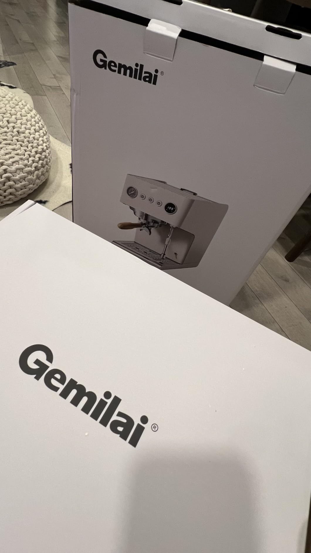 Gemilai G3028A Espresso Machine, 15 Bar Professional Coffee Maker with Adjustable Pressure & Automatic Milk Frother, Dual PID & 550ml Boiler, 57oz Tank, Stainless Steel for Cappuccino, Latte White customer photo 1