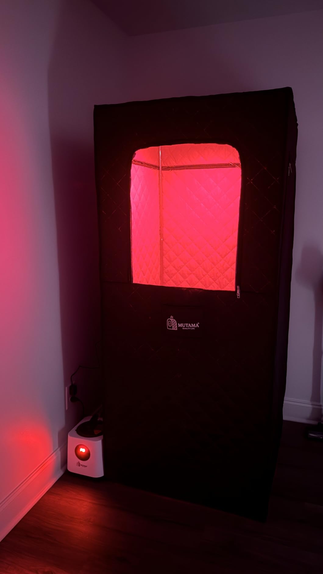 Portable Infrared Sauna Box for Home, 3L 1400W Steam Sauna Tent | Portable Sauna, Personal Sauna Pod, 660nm Red Light, Remote Control, Folding Chair, 15 Levels, 99-Min Timer, 32