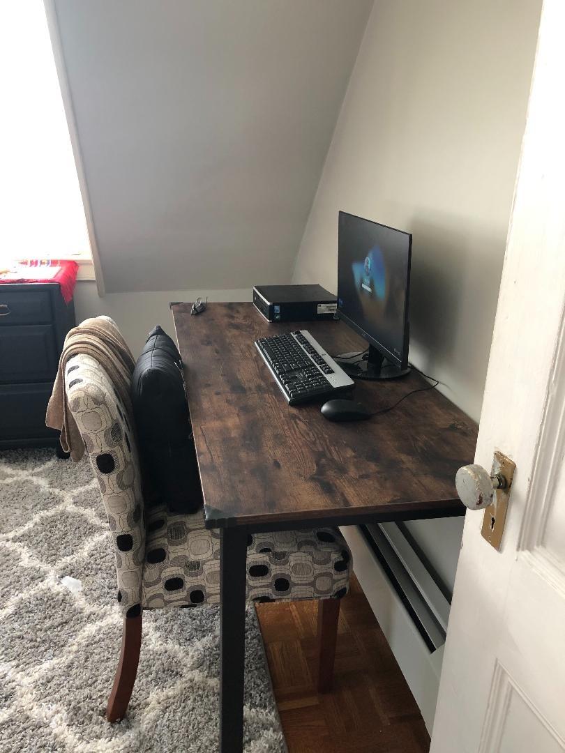Bonzy Home Conference Table 9FT Office Computer Table for Meeting Room, Study Writing Printer Podcast Table for 8 People, Black, 2PCS, 110.2 x 23.6 x 29.5 customer photo 2