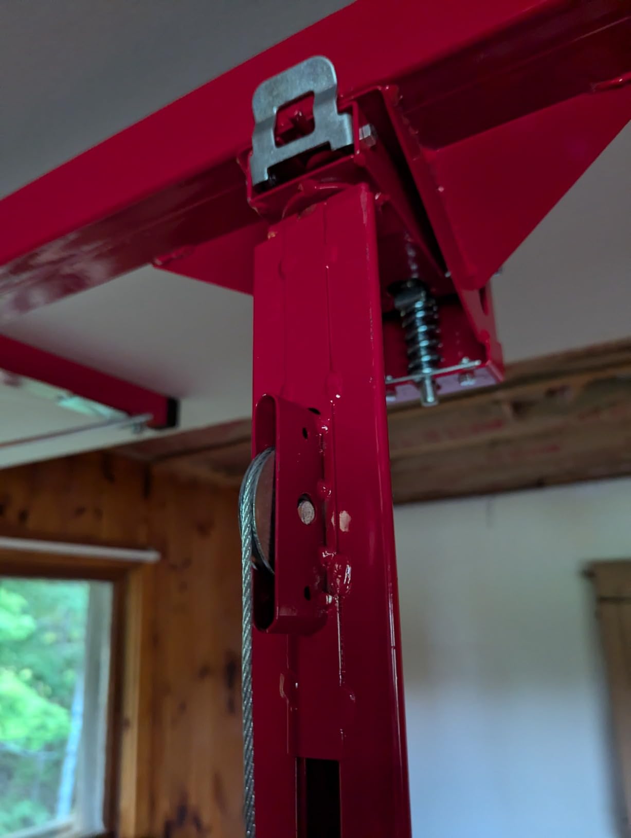 Rovibek 11FT Drywall Lift, Drywall Jack Lift for Ceiling | 360 Adjustable Drywall Panel Hoist, 150LBS Heavy Duty Drywall Lifter, Foldable Sheetrock Lift for Home Improvement (Red) customer photo 2