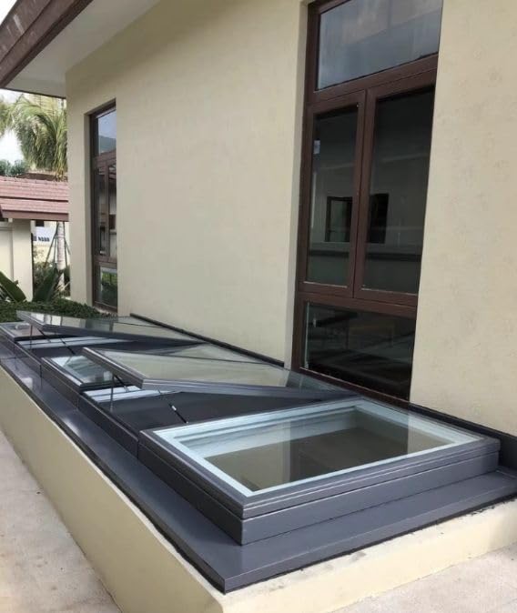 Customizable Roof Windows Skylight, Electric Opening with Remote and Rain Sensor, with Gas Strut Lift, Aluminum Alloy Frame with Tempered Glass, Good Ventilation, for Attic/Sun Room customer photo 1