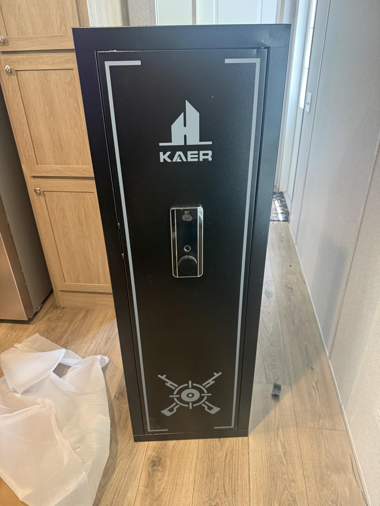 KAER Biometric Gun Safe Rifle - Gun Safes for Rifles and Pistols Holds 14-15 Firearms with Adjustable Racks & Pistol Storage, Fingerprint Keypad Lock Gun Cabinet for Home & Hunting customer photo 2
