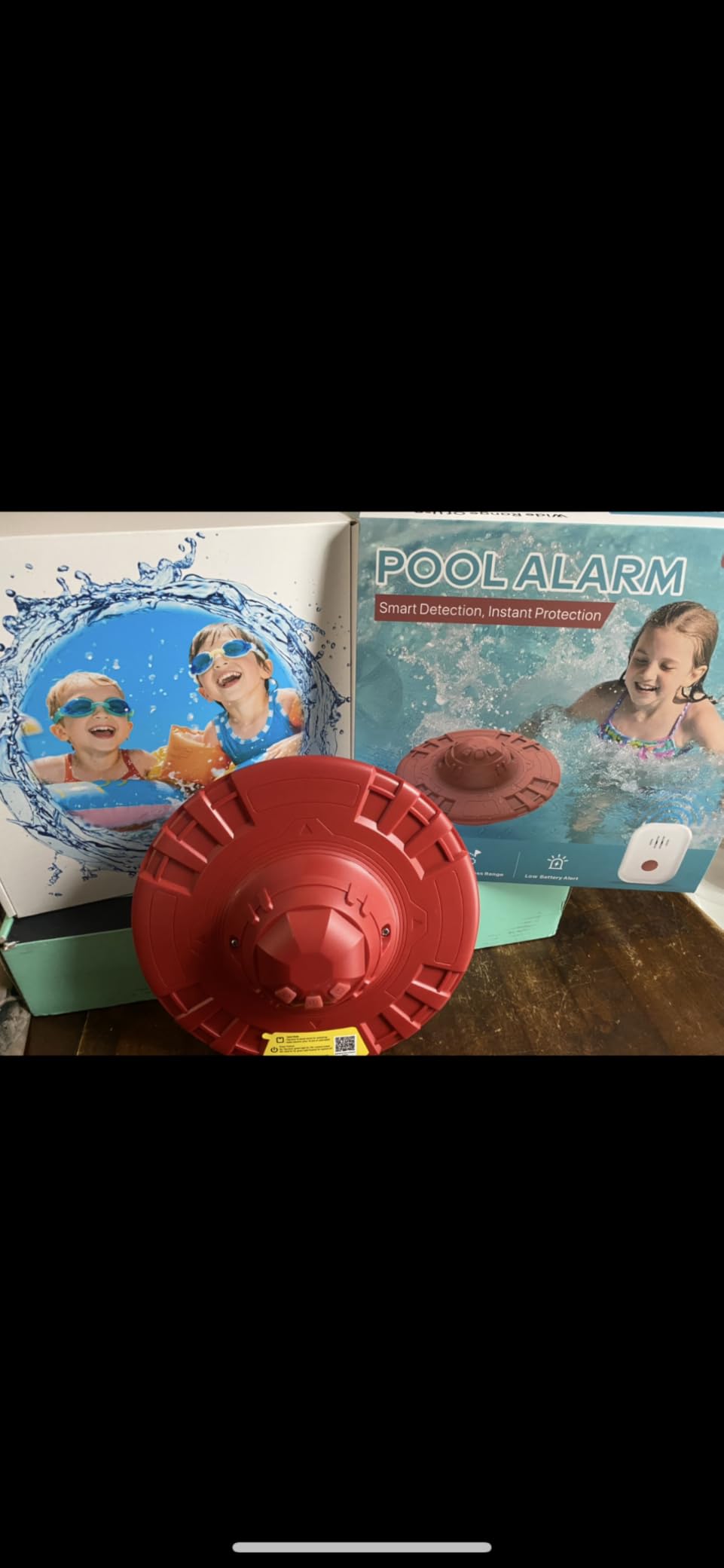 Pool Alarm for Inground & Above Ground Pools – Floating Pool Safety Alarm with 110dB Siren, Adjustable Sensitivity, Weatherproof– Covers up to 20' x 40' – Protects Kids & Pets (Blue) customer photo 2