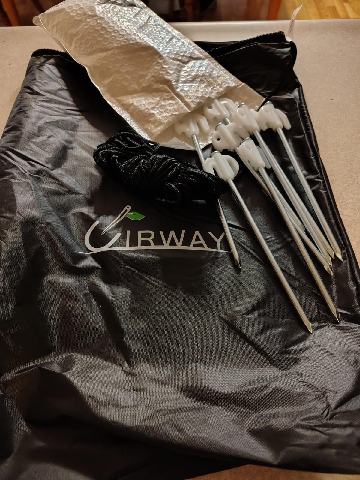 UIRWAY 18 Ft Winter Round Pool Cover with Reflective Strips, Premium Fabric for Above Ground Pools customer photo 2