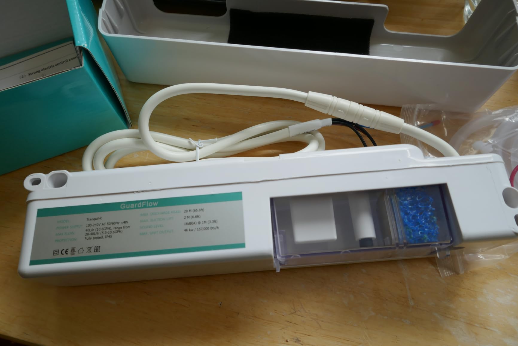 Ultra Quiet Mini Split Condensate Pump, 16 dB, Capacitive Sensor, Soft Start & Auto-Adjust Flow, 65 FT Lift, 100-240V, Wall-Mount Drain Pump for Mini Split, HVAC & Dehumidifiers customer photo 2