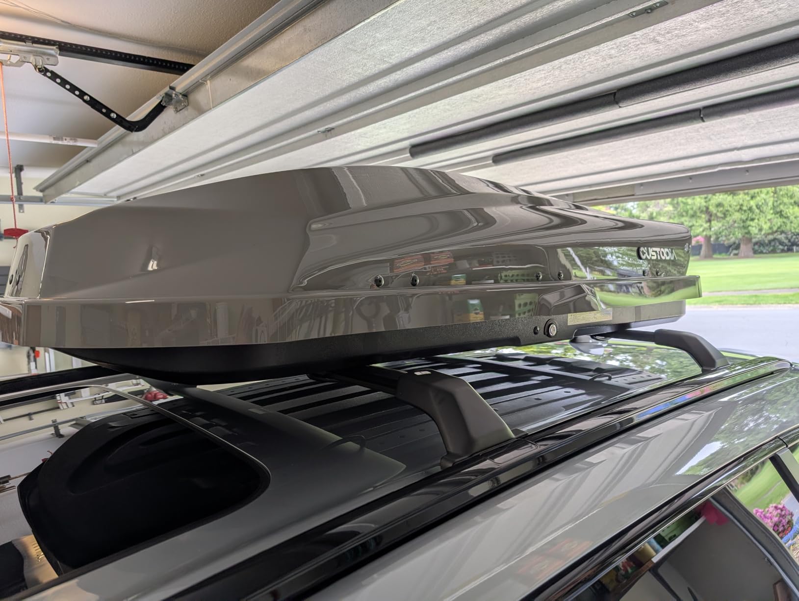 Roof Cargo Box, Dual-Side Opening Design, 14 Cubic Feet Capacity, Waterproof Hard-Shell Storage Box customer photo 1