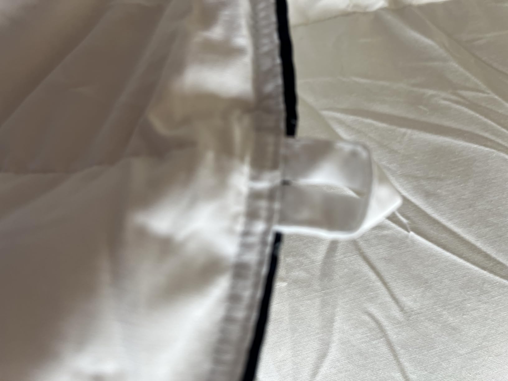 Pacific Coast Luxury White Goose Feather Down Fiber Comforter Queen Size, All Season Hotel Collection Duvet Insert, Ultra Soft, Breathable Bedding Comforter with 8 Corner Tabs, 90x90 Inch White customer photo 2