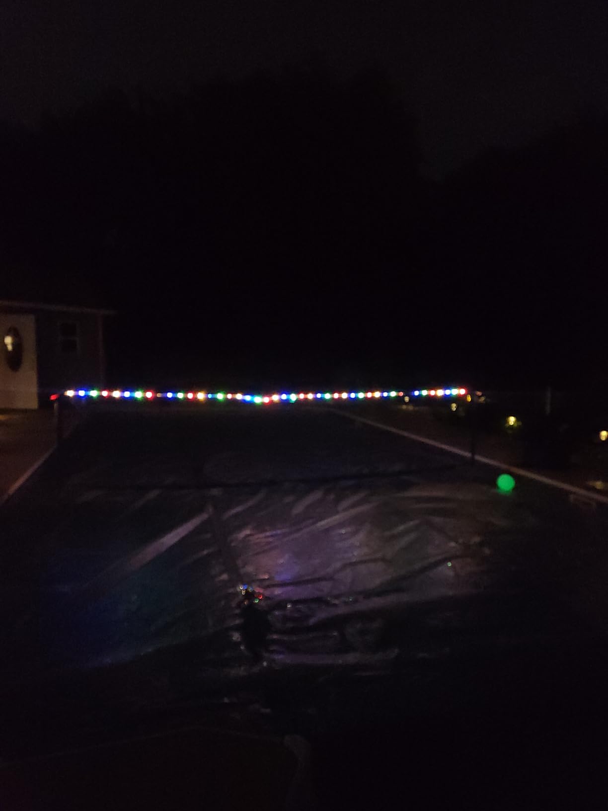 Haokelball LED Pool Volleyball Net Set, Adjustable 15-32FT Width, Anti-Sag Winch System, 45L / 99lbs Heavy Duty Water Base, Includes 2 Water Balls (1 Glow), for Inground & Above Ground Pool customer photo 2