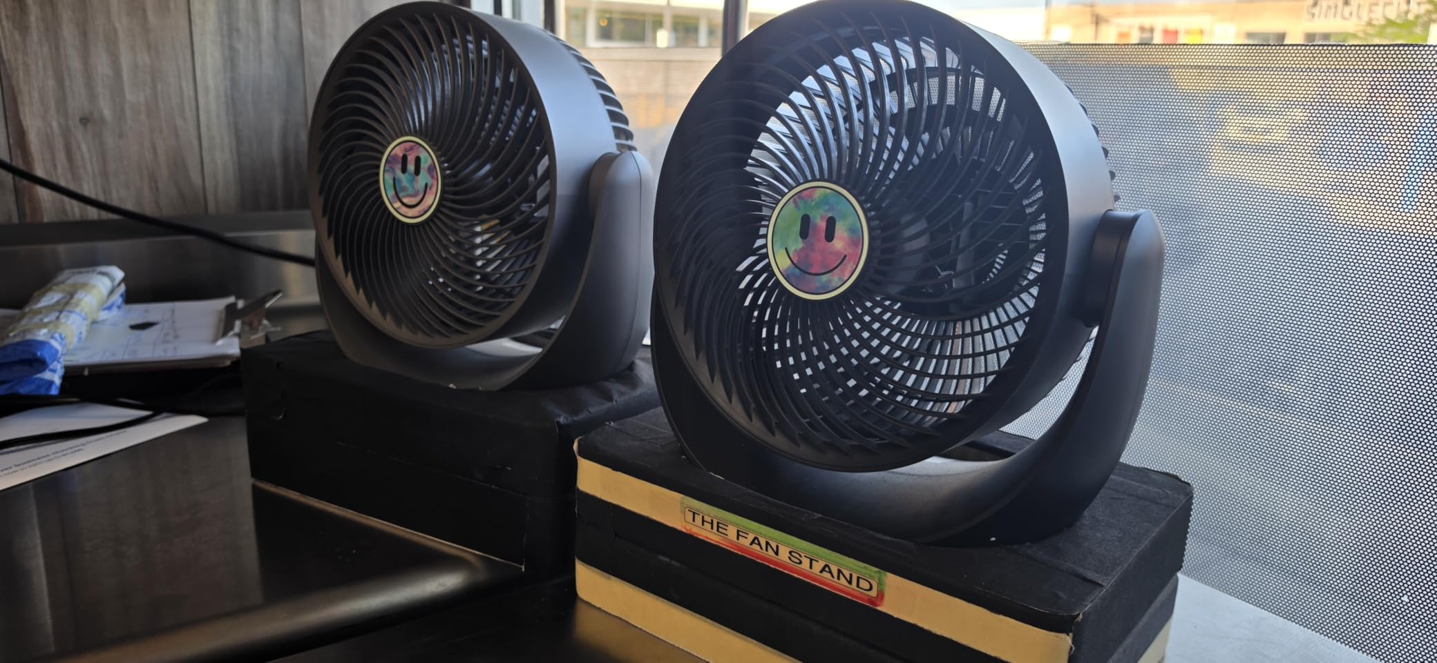 DREO Smart Fan for Bedroom, Powerful 85 ft Airflow, 12 Inches, Desk Fans in 20dB Quiet, 90+90 oscillating fans, App/Voice Control, 9 Speeds & 8/12H Timer for Home Office Dorm customer photo 1
