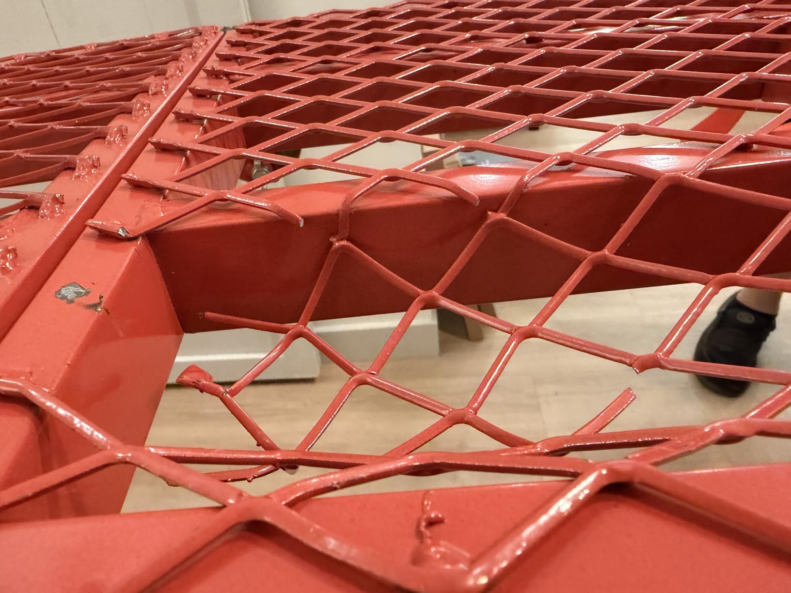 800LBS Foldable Scaffolding Platform, 71x16x60 Inch Alloy Steel Adjustable Height Portable Work Ladder customer photo 2