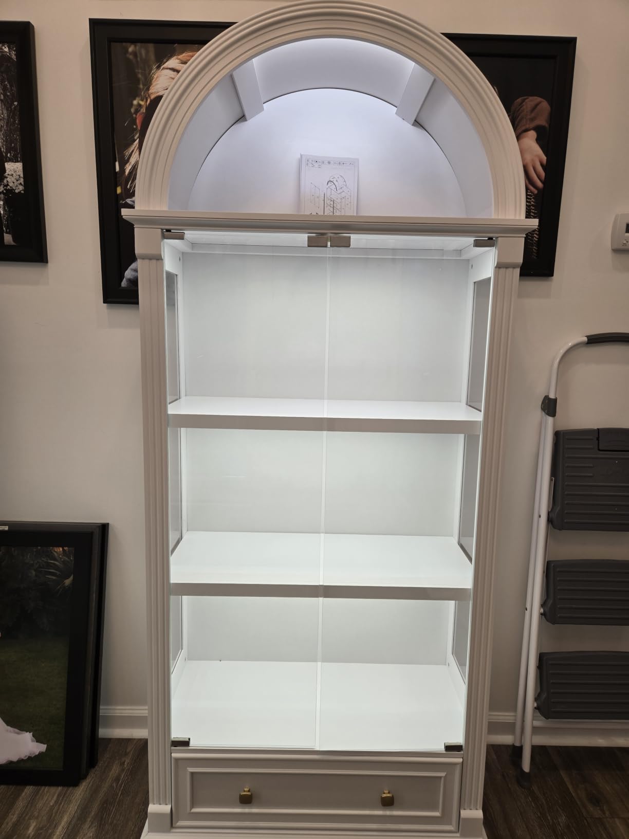 Dystler Curio Cabinet with Glass Doors & LED Lights | 72