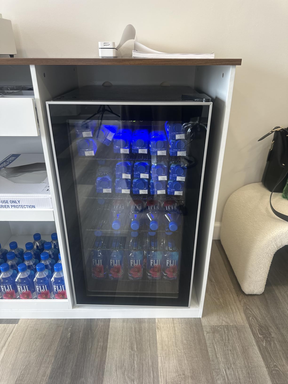 Electactic Mini Fridge 130 Can Beverage Refrigerator Cooler, 3.1 Cu.Ft Drink Fridge for Soda Wine Beer, Adjustable Temperature Control for Home Office, Black customer photo 2