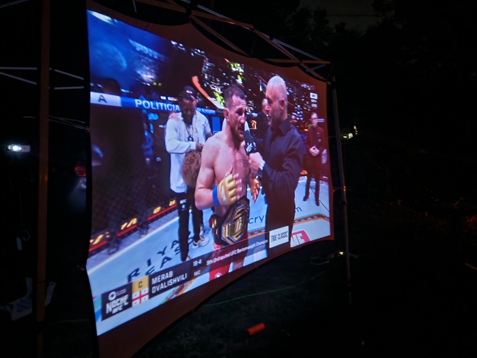 100 inch Projection Screen 16:9 Ambient Light Rejecting Portable Projector Movies Screens for Home Theater Outdoor Indoor Support Front Projection customer photo 2