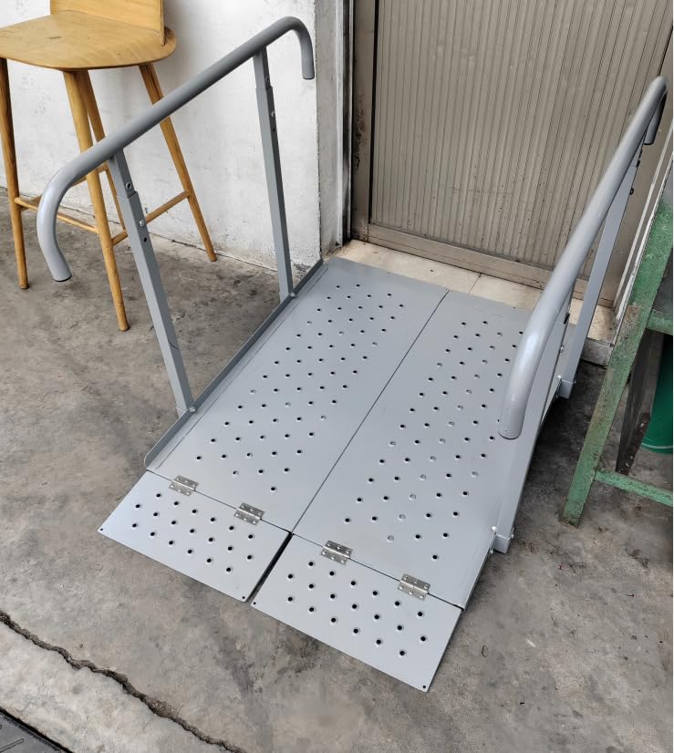 RDCMKL Wheelchair Ramp with Handrails, 3-10