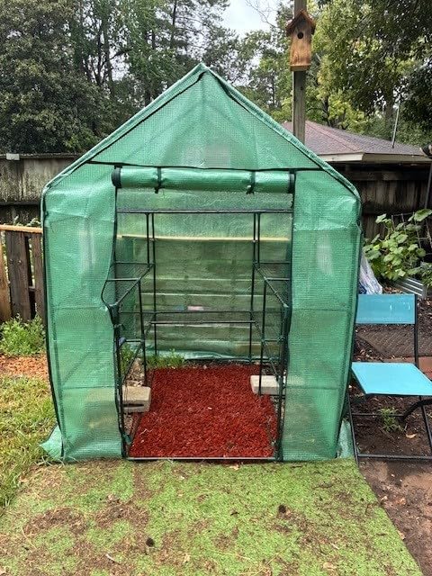 Ohuhu Plastic Greenhouse for Outdoors: Portable Walk in Plant Green House with Improved Transparent PVC Cover, 3 Tiers 12 Shelves Stands Small Greenhouses Backyard Green Houses for Outside Heavy Duty customer photo 2