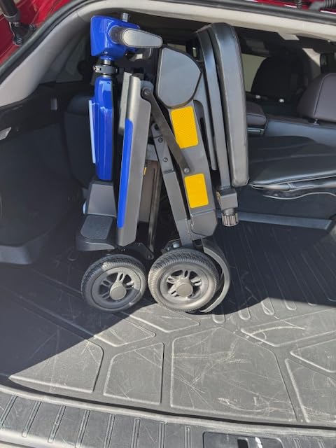 Ecomobi Auto Folding Mobility Scooter for Seniors & Adults with Portable 12Ah Removable Battery, Compact for 15 Miles Travel, Remote Control, 4 Wheel Scooter, 350W Motor, with GPS, 330 lb Capacity customer photo 2
